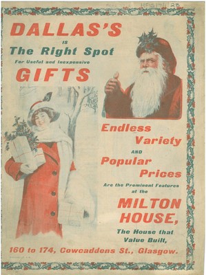Front cover of Dallasâ€™s Ltd Christmas Gifts Catalogue