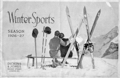 Front cover of the Dickins and Jones winter sports season catalogue, 1926-27.