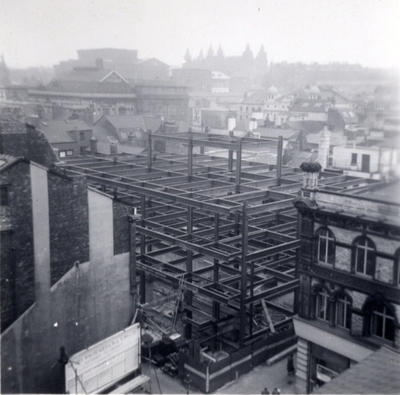 Rebuilding William Henderson & Sons after fire 1962