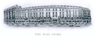 Drawing of John Barker & Co store exterior 1930